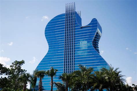 unique guitar shaped hotel opens  florida seminole casino