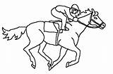 Melbourne Caballo Jockey Derby Dibujo Caballos Jinete Galope Horses Animales Melb Racehorse Cheval Coloriage Imprimer Horseracing sketch template