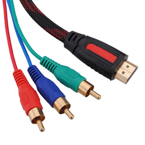 ft hdmi   rca male audio video convert cable  hdtv p alexnldcom