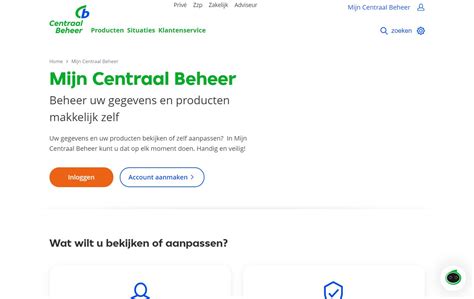 centraal beheer inloggen