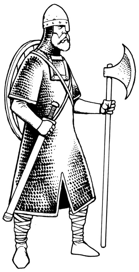 viking warrior coloring pages viking warrior  axe  sword