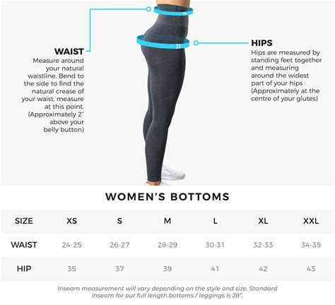 womens size guide alphalete support