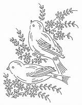 Embroidery Patterns Vintage Bird Hand Birds Pattern Designs Transfers Crewel Coloring Pages Ni Stitch Cross Week Tattoo Broderie Digitizing Uploaded sketch template