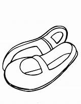 Shoes Baby Kids Colouring Coloring Cartoon Booties Clipart Pages Ballet Color Clip Shoe Drawing Sandals Cliparts Slippers Ballerina Japanese Sandal sketch template