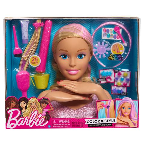 barbie doll head walmart barbie pc hair styling head doll