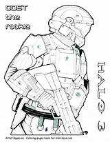 Chief Master Coloring Pages Getdrawings Halo sketch template