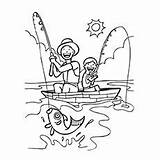 Fisherman Coloring Fishing Pages Family Son Kids His Fishermen Drawing Peter Catching Printable Simon Online Colouring Fish Sheet Color Jesus sketch template