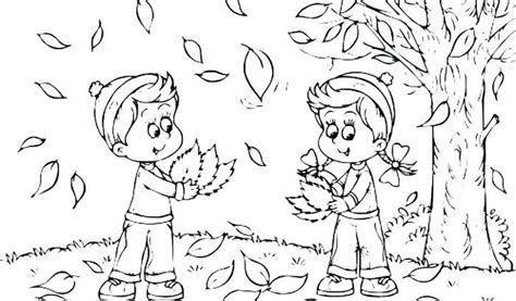 fall coloring pages preschool fall leaves coloring pages fall
