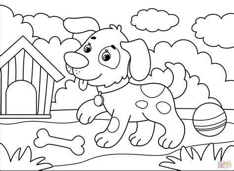 dog coloring page  printable coloring pages