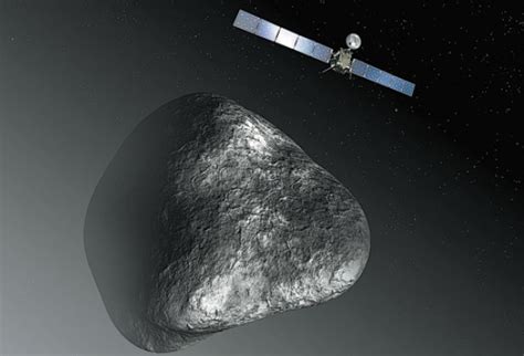 An Artist S Rendering Of The Rosetta Spacecraft At Comet