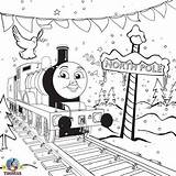 Thomas Coloring Christmas Train Edward Pages Engine Winter Kids Friends Sheets Worksheets Boys Tank North Pole Printable Xmas Rides Ride sketch template
