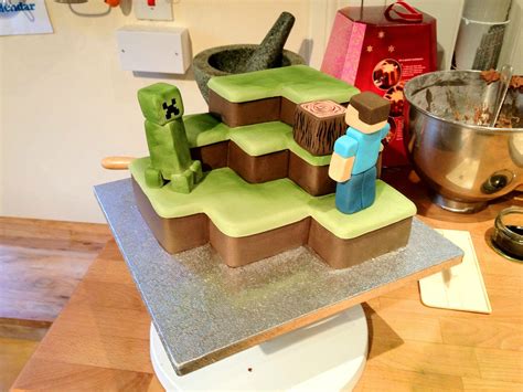 building  minecraft cake