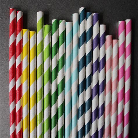 striped paper straws  pearl  earl notonthehighstreetcom
