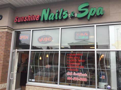 sunshine nail spa  surrey bc   fraser hwy canpages
