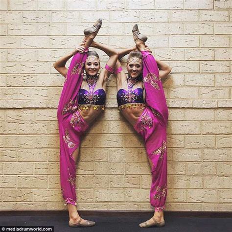 acrobatic twins teagan and samantha rybka are youtube stars daily mail online