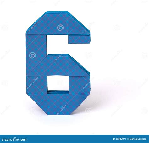 origami paper number  stock illustration image