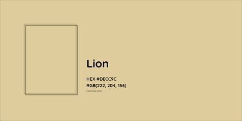 lion color meaning codes similar colors  paints colorxscom