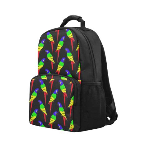 rainbow parrots unisex laptop backpack model  id  ideal image nature birds