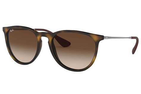 ray ban erika classic sunglasses  tortoise frames  brown gradient lenses sportsmans