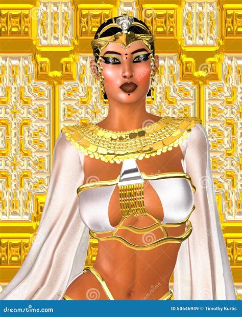 White Queen Egyptian Digital Art Fantasy Image Of A Goddess In White
