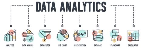 data analyse banner web pictogram analytics datamining datafilter