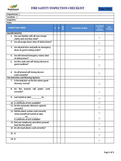 Office Safety Checklist Copy Electrical Engineering
