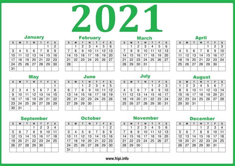 calendar printable yearly template hipiinfo