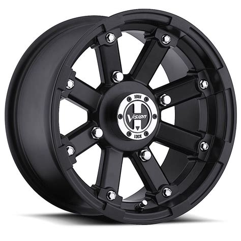 vision atv  lockout   matte black wheels rims wheels