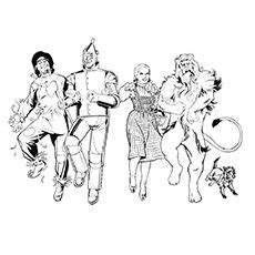 top   printable  wizard  oz coloring pages  wizard