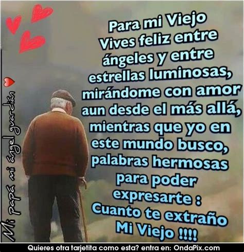 Te Amo Y Te Extraño Tanto Mi Querido Viejo