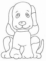 Coloring Pages Dog Cute Comments sketch template