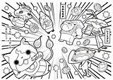 Coloring Pages Japanese Elementary Kai Yo Yokai Students Fan Kids School Youkai Cartoon Getcolorings Coloriage Printable Template Color Getdrawings Beautiful sketch template