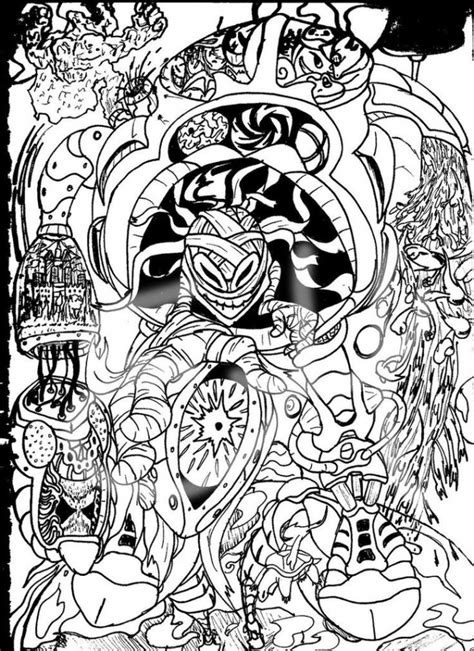 challenging trippy coloring pages  adults dbu