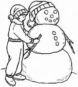 Sneeuwpop sketch template