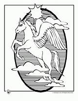 Pegasus Unicorn Cavalo Alado Winged Cavalos sketch template