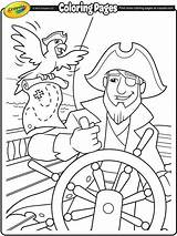 Coloring Pirate Crayola Helm Careers sketch template
