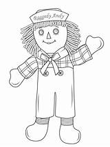 Raggedy Andy Coloring Doll Rag Pages Drawing Patch Printable Dolls Ann Cabbage Categories Getdrawings Popular sketch template