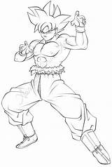 Goku Instinct Jiren Wixmp sketch template