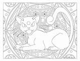 Coloring Persian Pokemon Windingpathsart Adult sketch template