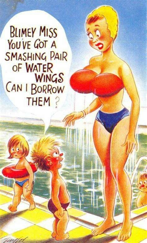 Saucy Seaside Postcard Funny Cartoon Pictures Funny