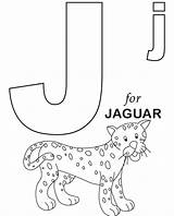 Coloring Jaguar Preschool Kids Alphabet Worksheets Pages Sheets Colouring Letters Activities sketch template