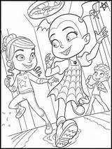 Coloring Vampirina Pages Friends Playing Together Printable Websincloud Activities Print sketch template