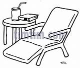 Chair Drawing Lounge Lawn Coloring Getdrawings Template Sketch Pages sketch template