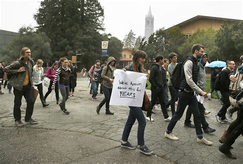 protest at uc berkeley after faculty sex harassment finding