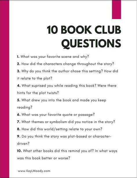 printable book club questions printable word searches