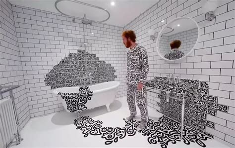 artist spends  years doodling  surface   home