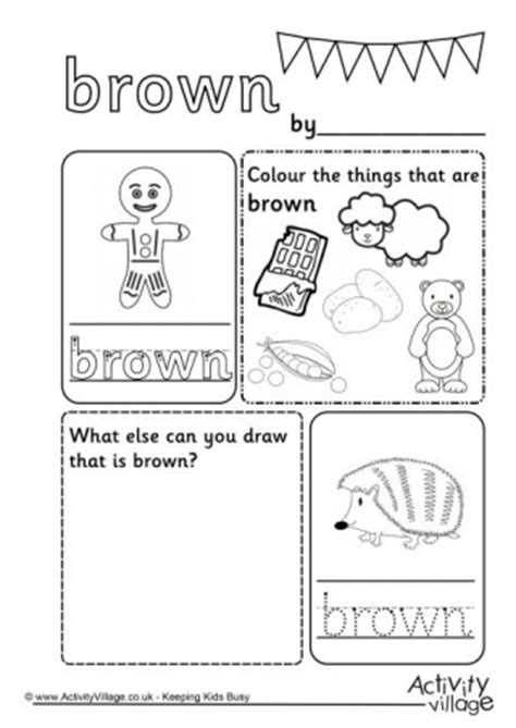 colour worksheets