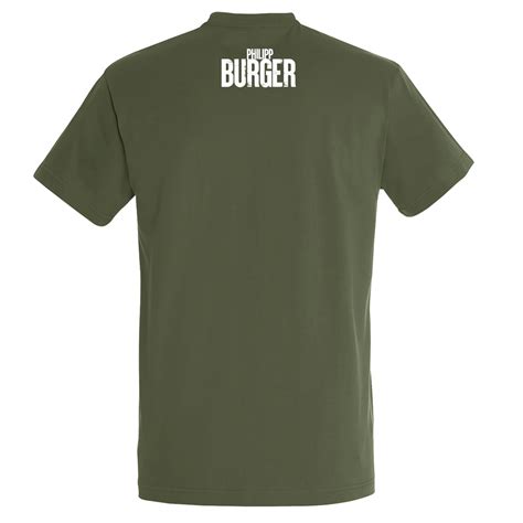 philipp burger logo  shirt olive