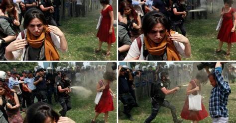 ‘woman in red becomes symbol of turkish defiance the irish times
