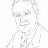 Roosevelt Franklin George Coloring Bush Pages President Teddy Getcolorings Hellokids Presidents sketch template